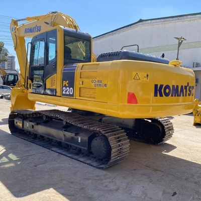 Scavatore idraulico a trascinatore giallo Komatsu PC220 Escavatore a basso consumo di carburante