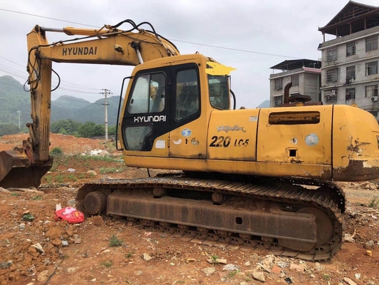 Corea Originale 22Ton Hyundai 220LC-5 di seconda mano Crawler Digger con Buone prestazioni