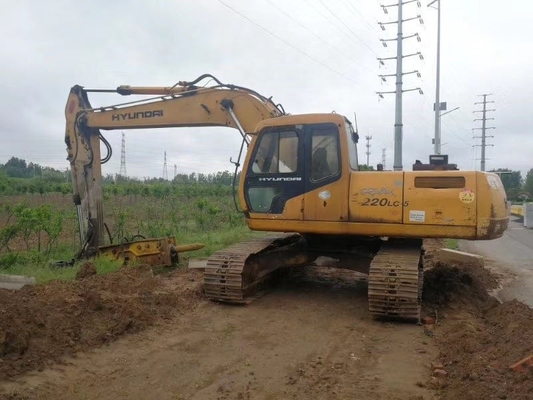Corea Originale 22Ton Hyundai 220LC-5 di seconda mano Crawler Digger con Buone prestazioni