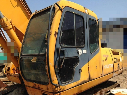Corea Originale 22Ton Hyundai 220LC-5 di seconda mano Crawler Digger con Buone prestazioni