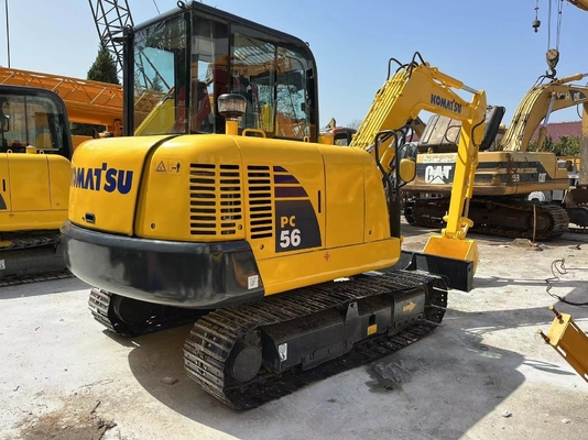 Buone condizioni Mini Escavatore Komatsu PC56 Usato Originale Giappone 5T Mini Escavatore