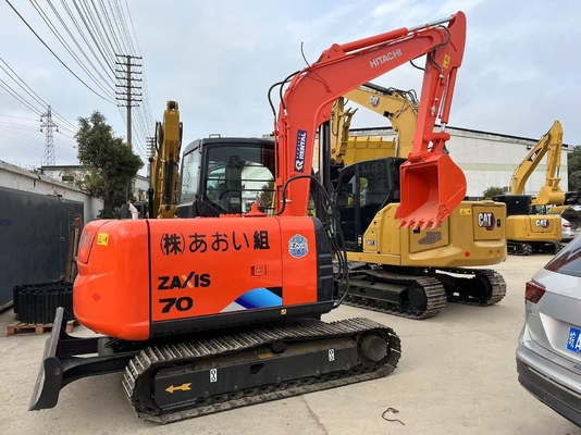 7T Mini Digger Hitachi zx70 Crawler Mini Escavatore con motore EPA Usato Originale Giappone