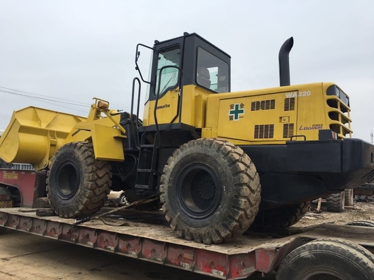 Caricatore a ruote Komatsu da 20 tonnellate usato WA320 con motore originale e pompa idraulica Liyuan