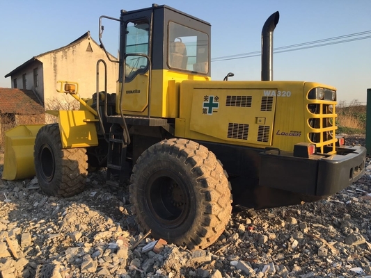 Caricatore a ruote Komatsu da 20 tonnellate usato WA320 con motore originale e pompa idraulica Liyuan