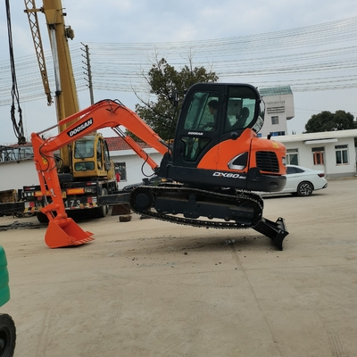 Apparecchiature pesanti per la costruzione Doosan DX60 Escavatore usato con cilindro idraulico