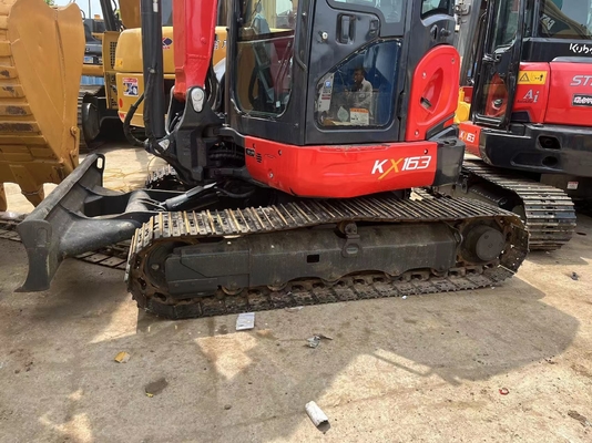 Escavatori usati Kubota KX163-5 con cilindro idraulico Liyuan e tempi di lavoro ridotti