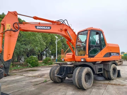 Alta efficienza operativa Doosan DH150W-7 Escavatore da trattore usato con motore giapponese