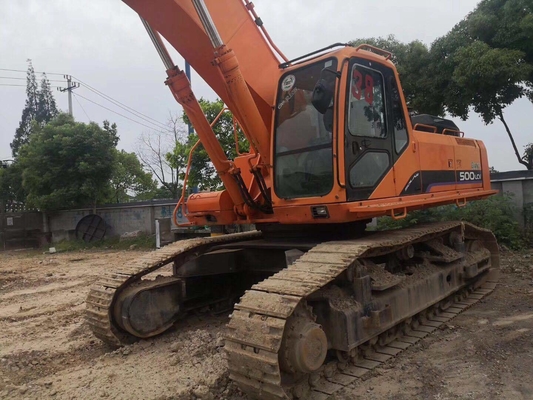 Escavatore a strisce Doosan DX500LC usato del 2021 con vernice originale e in buone condizioni