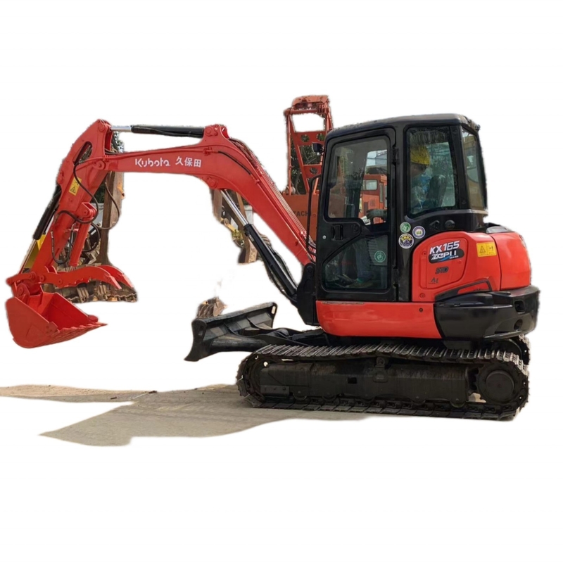 Escavatore a strisciante originale giapponese 6T Kubota KX165-5 in buone condizioni Motore EPA a Shanghai