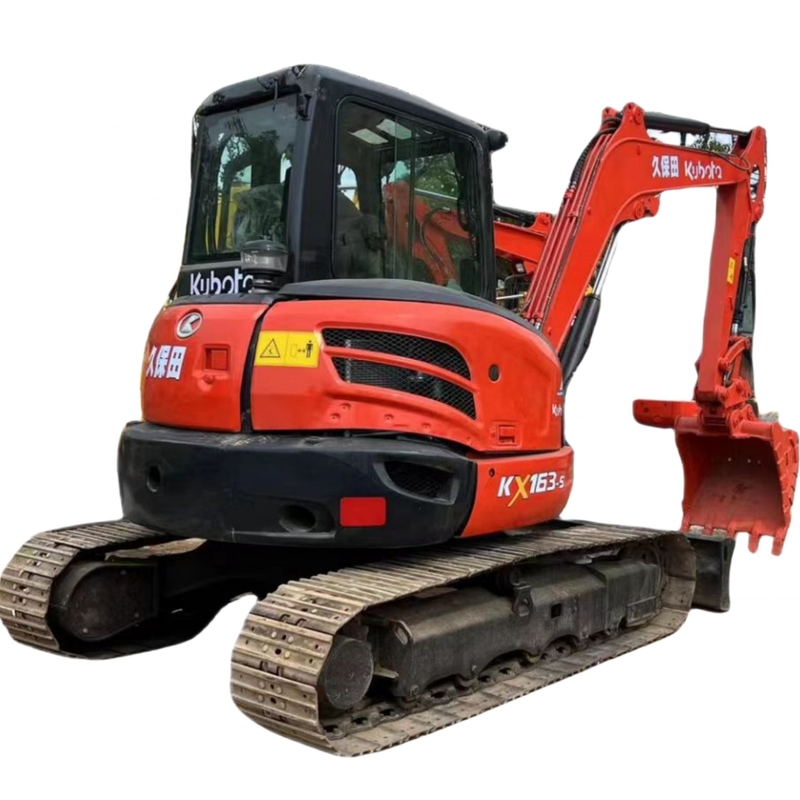 Low-Hour 2020 Giappone Escavatore di seconda mano Kubota KX163 Escavatore usato per il tuo progetto