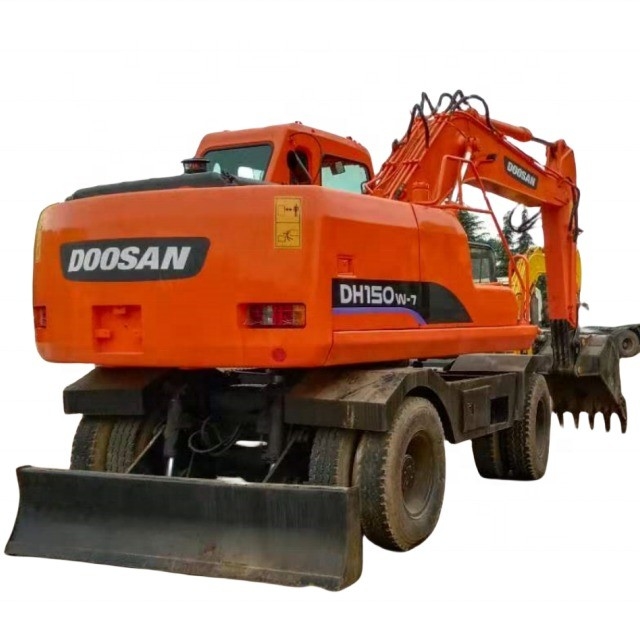 Escavatore usato Doosan DH150W-7 con motore HINO 15000 kg Peso della macchina e Giappone