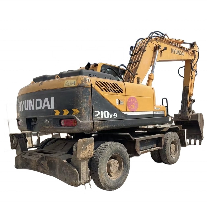 0-2000 Ore di lavoro Escavatore Hyundai 210W-9 usato con motore EPA e vernice originale