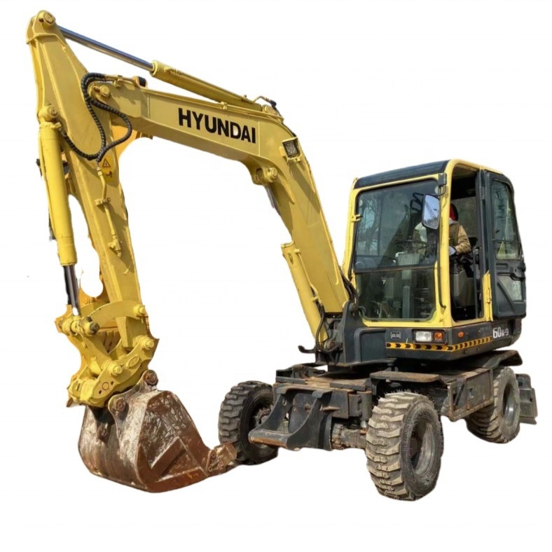 Hyundai 60w-9 Usato Corea Originale Escavatore da 6 tonnellate Escavatore da 6000 kg Peso della macchina