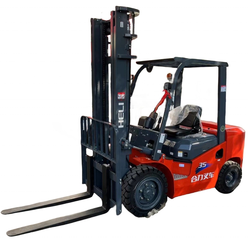 HELI 35 Mini camion di sollevamento pallet da 3,5 tonnellate con orario di lavoro ridotto e larghezza di forcella 940 mm