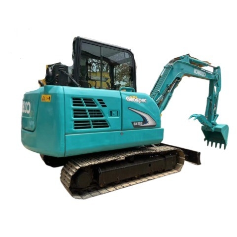 Mini escavatore KOBELCO SK60 usato con orario di lavoro ridotto e cilindro idraulico Parker