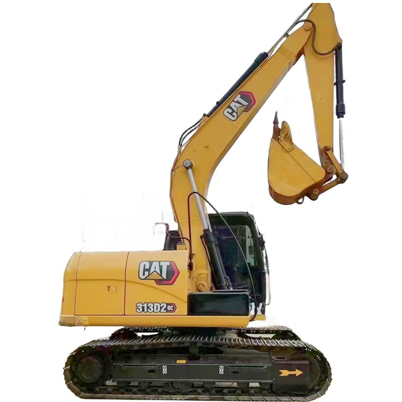 Escavatore a trascinatore usato Cat 313d2gc con cilindro idraulico originale in buone condizioni