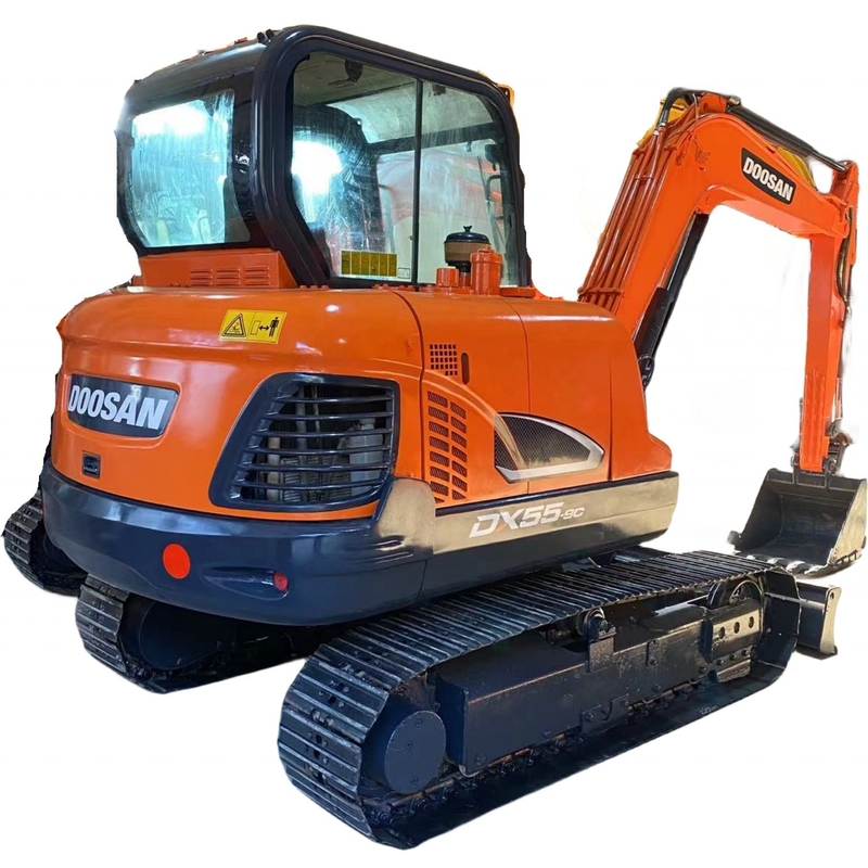 Basso consumo energetico Escavatore Doosan DX55 per la costruzione Peso operativo 5.25TON
