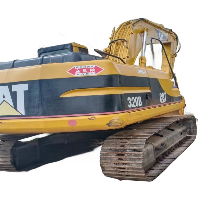 Macchine per lo spostamento della terra di seconda mano Cat 320B Excavator Caterpillar con colore originale