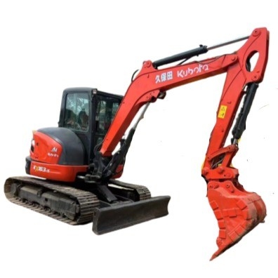 Escavatore da 6 tonnellate KUBOTA KX163 con orario di lavoro ridotto e pompa idraulica giapponese originale