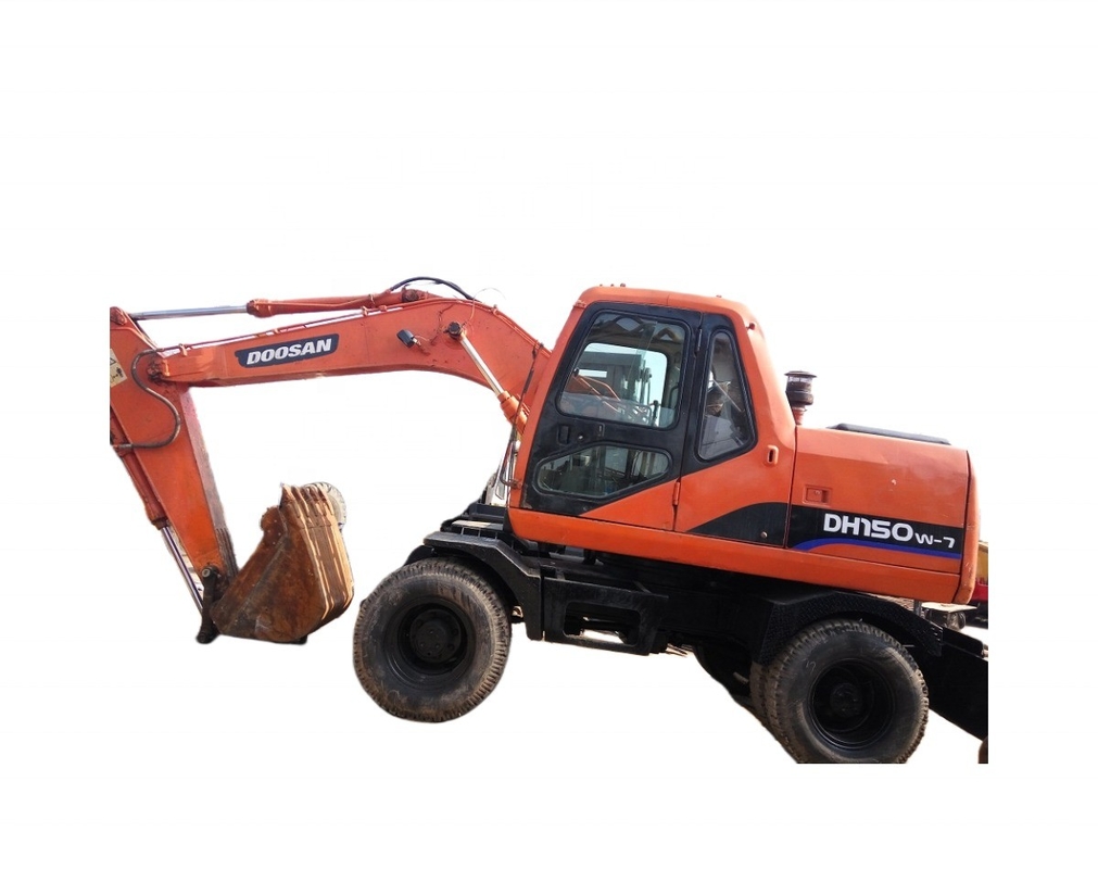 Escavatore a ruote DOOSAN 150W-7 usato Escavatore da 15 tonnellate con capacità di secchio di 0,7 m3
