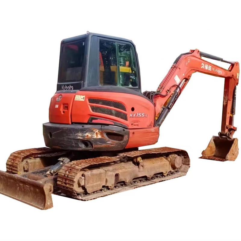 Escavatori da 5 tonnellate Giappone Kubota KX155-5 Escavatori usati per le vostre esigenze commerciali
