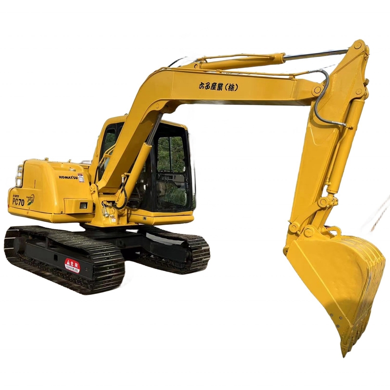 Crawler usato Komatsu PC70 escavatore 7TON con vernice originale e altre valvole idrauliche