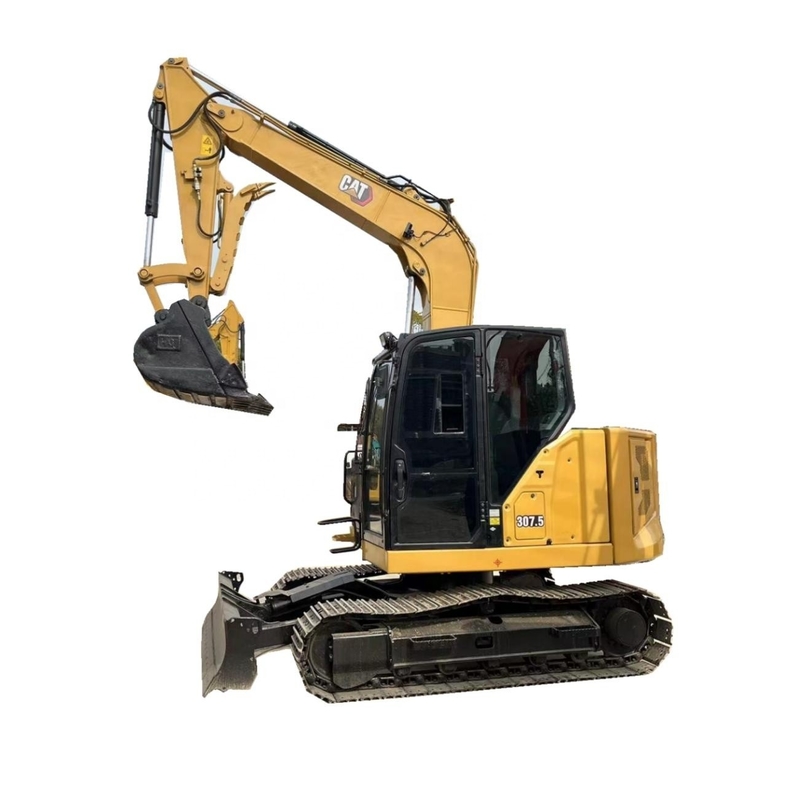 Mini escavatore Caterpillar 307.5 usato dal Giappone ore di lavoro basse e peso della macchina 7500 KG