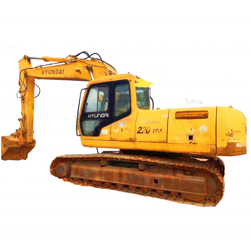 Corea Originale 22Ton Hyundai 220LC-5 di seconda mano Crawler Digger con Buone prestazioni