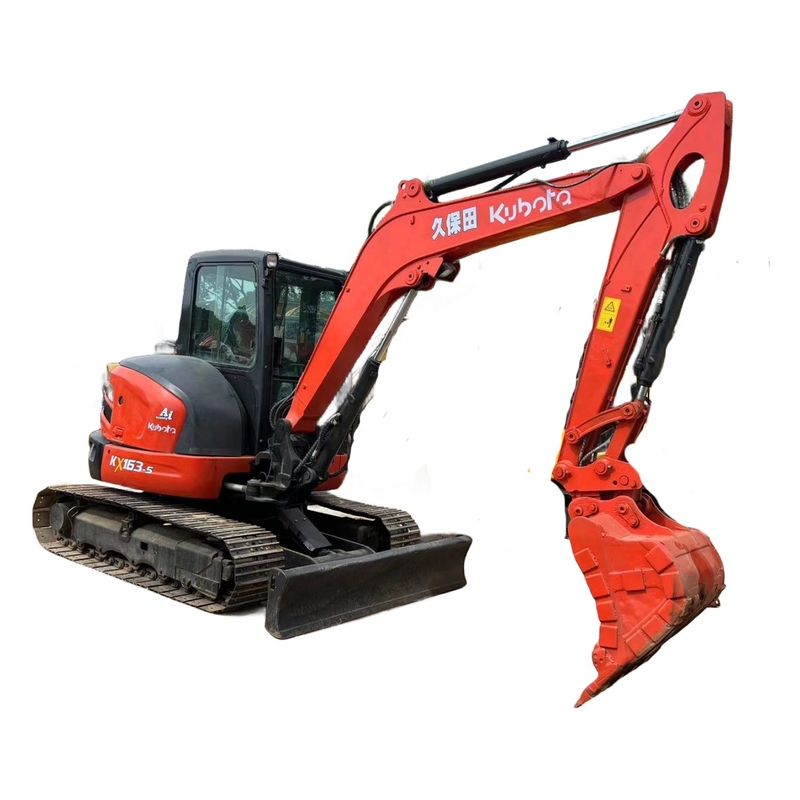 Giappone Motore in buone condizioni Escavatore Kubota KX163-5 di seconda mano con poche ore di lavoro