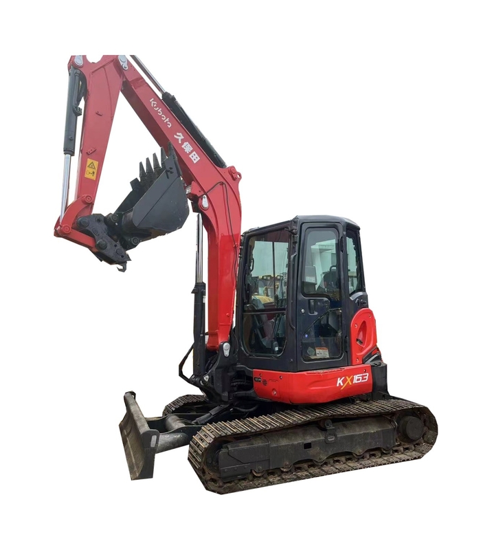 Escavatori usati Kubota KX163-5 con cilindro idraulico Liyuan e tempi di lavoro ridotti